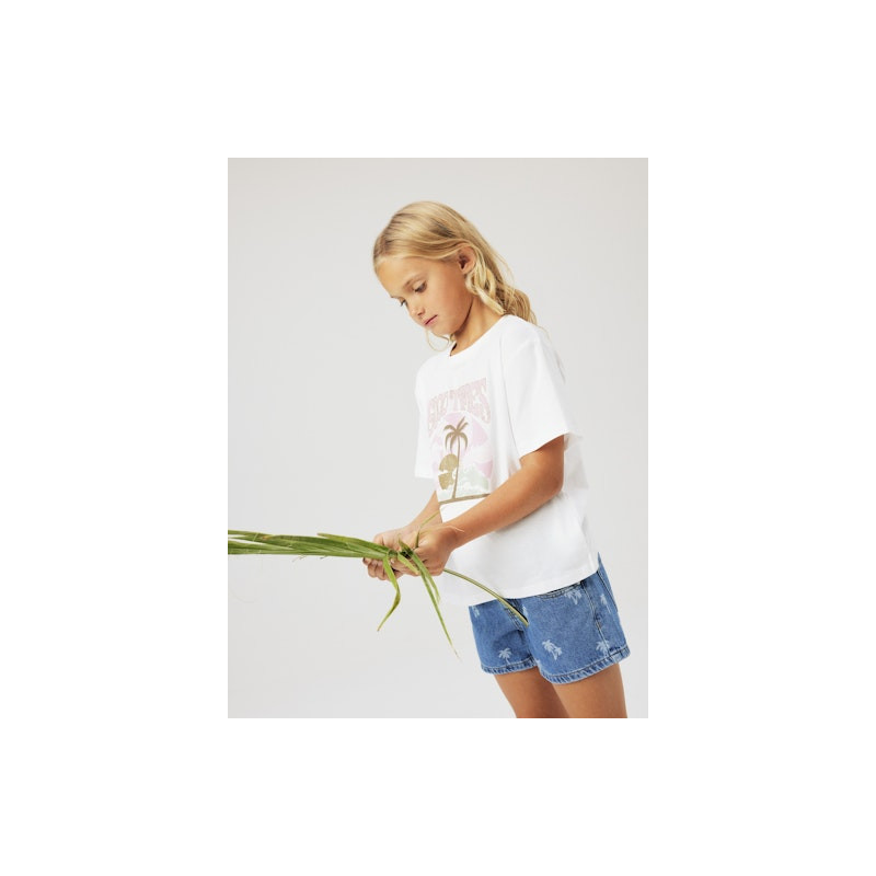 NAME IT Kids Rose Regular Denim Shorts - Medium Blue Denim