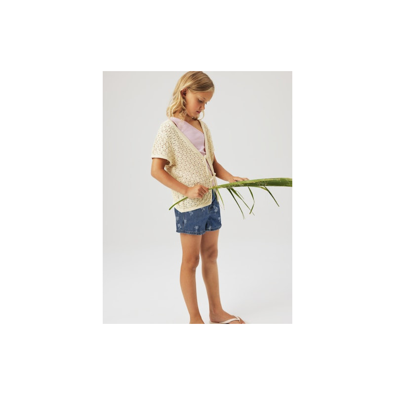 NAME IT Kids Rose Regular Denim Shorts - Medium Blue Denim