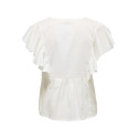 JDY Maddox S/S Flæse Top - Cloud Dancer