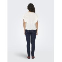 JDY Maddox S/S Flæse Top - Cloud Dancer