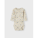 NAME IT BABY Koral L/S Bodystocking - Peyote Melange