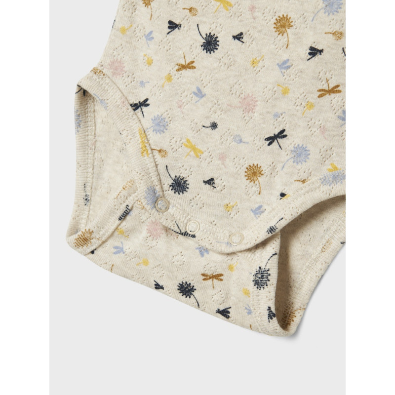 NAME IT BABY Koral L/S Bodystocking - Peyote Melange