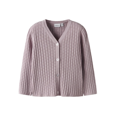 NAME IT BABY Kind Strik Cardigan - Burnished Lilac