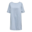 ONLY Gigi S/S Denim Kjole - Light Blue Denim