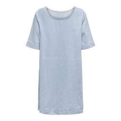 ONLY Gigi S/S Denim Kjole - Light Blue Denim
