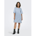 ONLY Gigi S/S Denim Kjole - Light Blue Denim