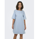 ONLY Gigi S/S Denim Kjole - Light Blue Denim