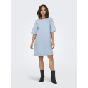 ONLY Gigi S/S Denim Kjole - Light Blue Denim