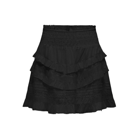 ONLY Jasmin Flounce Nederdel - Sort
