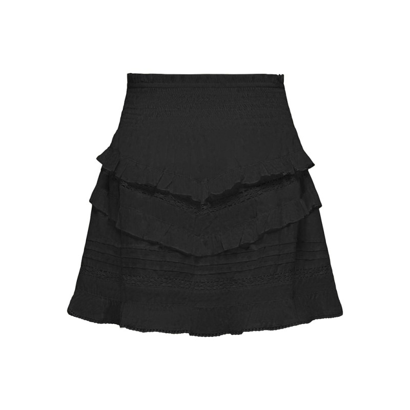ONLY Jasmin Flounce Nederdel - Sort