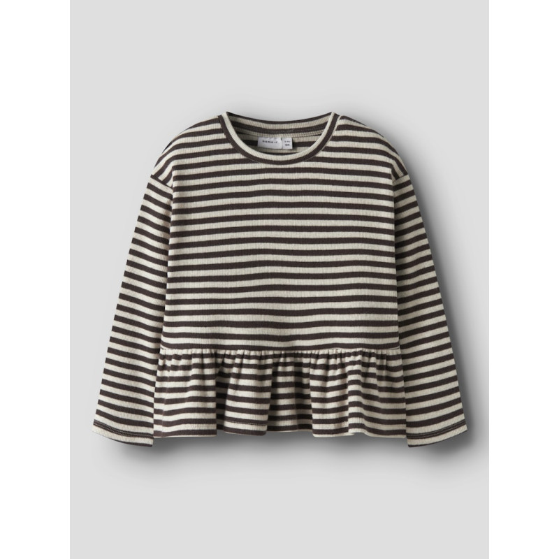 NAME IT MINI Luna Bluse - Peyote / Seal Brown