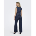 JDY Sabrina S/L Denim Top - Dark Blue Denim