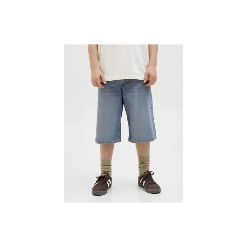 JACK&JONES Junior - Ron Orginal Baggy Denim ½ Shorts 203 - Blue Denim