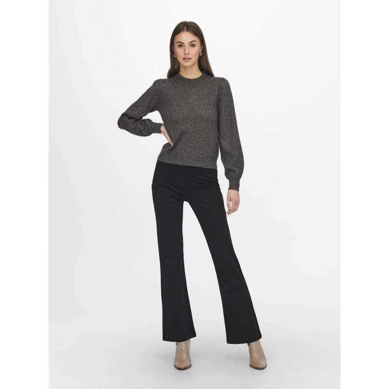 JDY Rue Strik Pullover - Dark Grey Melange