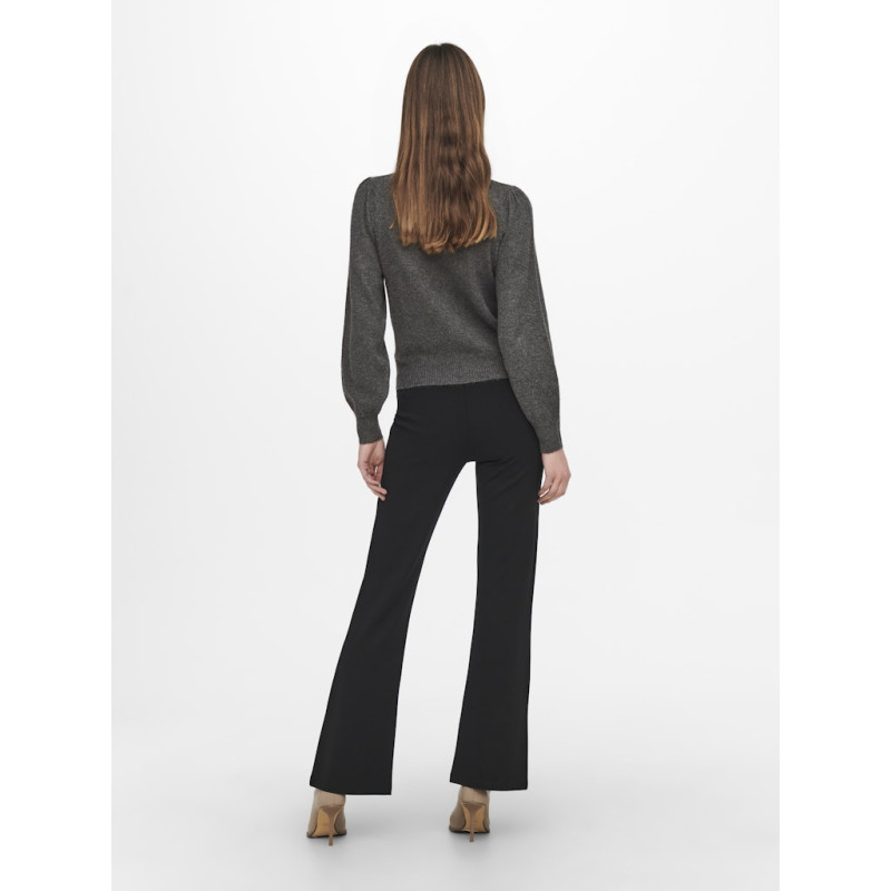 JDY Rue Strik Pullover - Dark Grey Melange