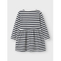 NAME IT MINI Vivia Kjole - Bright White / Stripes