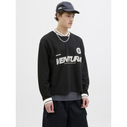 JACK & JONES CORE Horizon Sports Sweatshirt - Sort