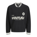 JACK & JONES CORE Horizon Sports Sweatshirt - Sort
