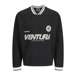JACK & JONES CORE Horizon Sports Sweatshirt - Sort