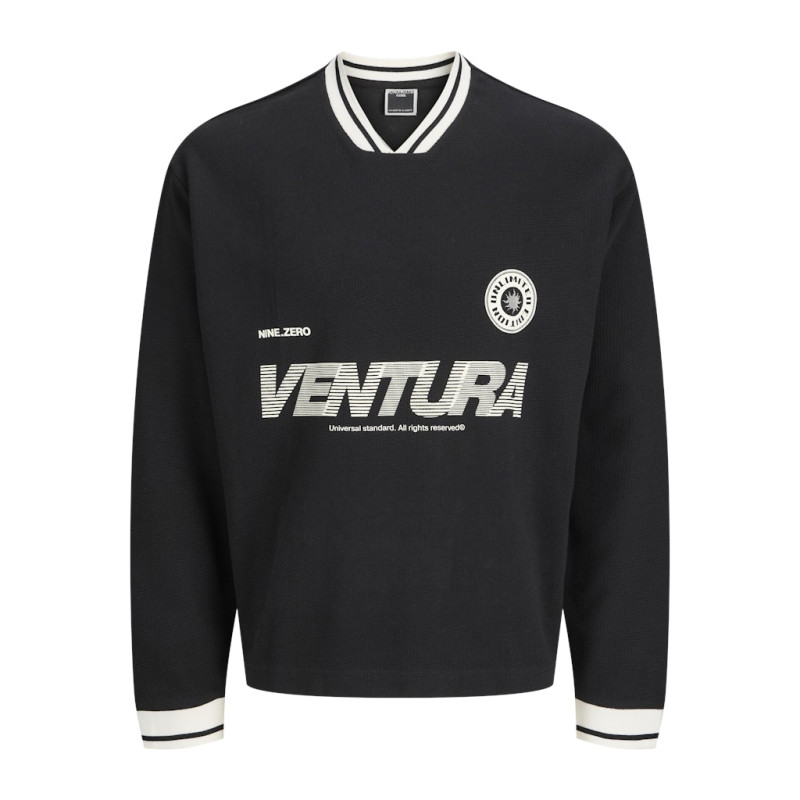 JACK & JONES CORE Horizon Sports Sweatshirt - Sort