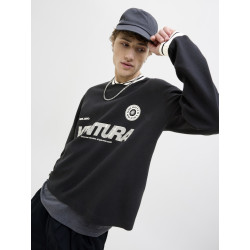 JACK & JONES CORE Horizon Sports Sweatshirt - Sort