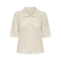 JDY Robin S/L Strik Cardigan - Birch