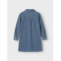 NAME IT KIDS Astrid L/S Denim Kjole - Medium Blue Denim