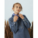 NAME IT KIDS Astrid L/S Denim Kjole - Medium Blue Denim