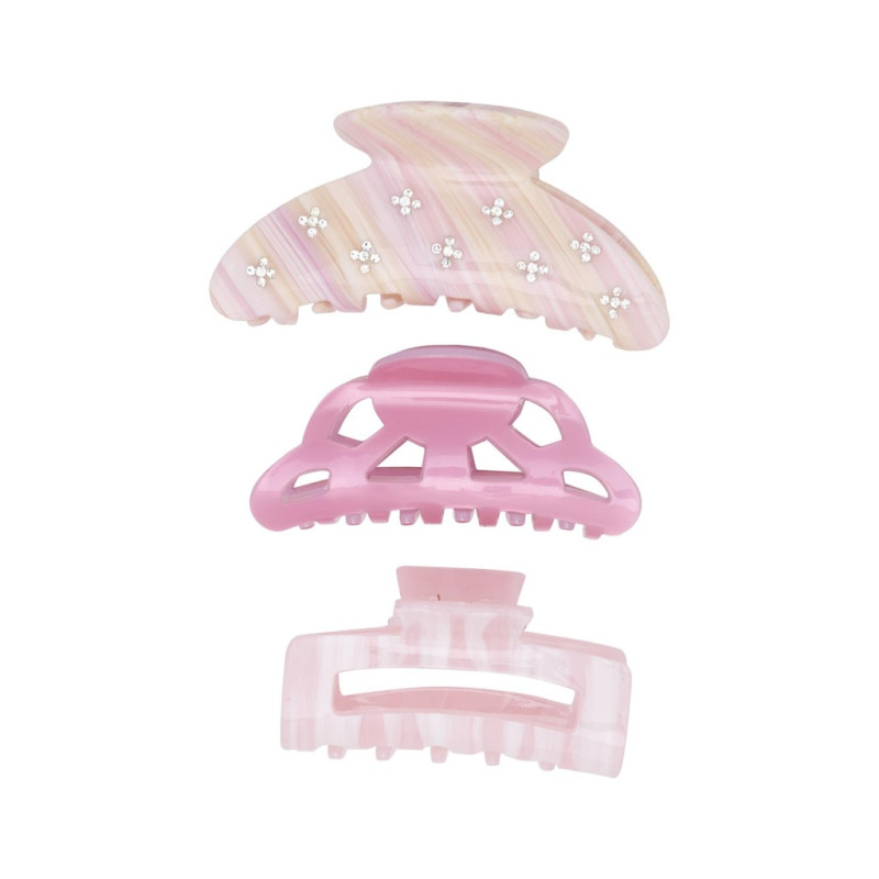 ONLY Bambie 3-Pak Hårspænder - Roseate Spoonbill