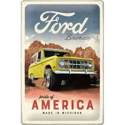 Ford – Bronco Pride of America Metal Skilt 20x30 cm.