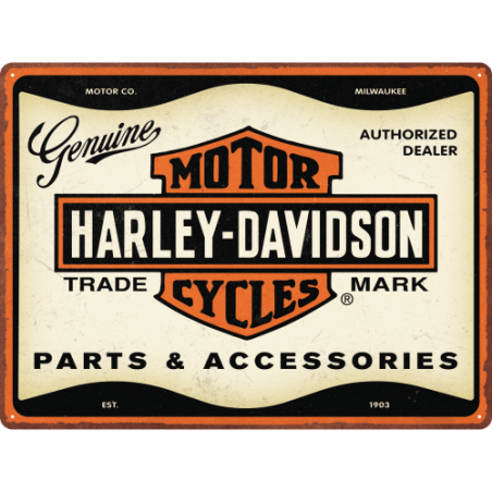 Harley-Davidson – Parts & Accessories Metal Skilt 30x40 cm.
