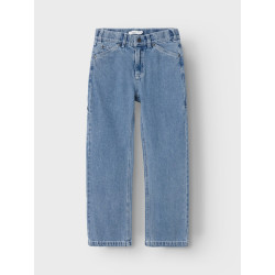 NAME IT KIDS Ryan Straight Jeans - Medium Blue Denim