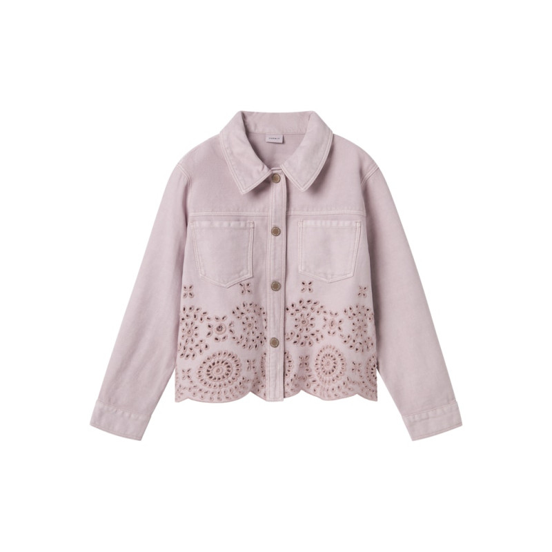 NAME IT KIDS Dophia Denim Jakke 6008 - Burnished Lilac