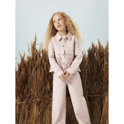 NAME IT KIDS Dophia Denim Jakke 6008 - Burnished Lilac