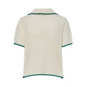 PIECES Molly S/S Strik Cardigan - Cloud Dancer